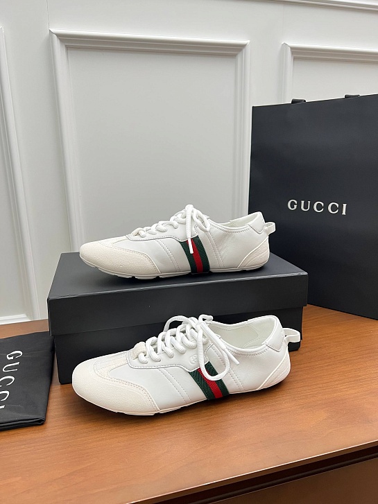 Женские комбинированные кроссовки Gucci Flex premium