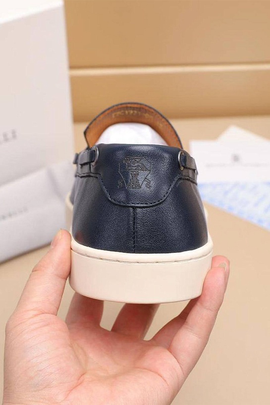 Мужские кожаные лоферы Brunello Cucinelli