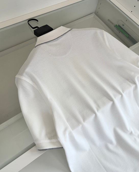 Мужское поло Brunello Cucinelli Premium - White