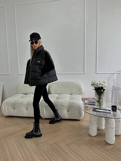 Женская жилетка Prada Premium - Black   