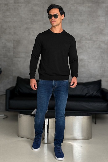 Мужской чёрный джемпер Loro Piana   