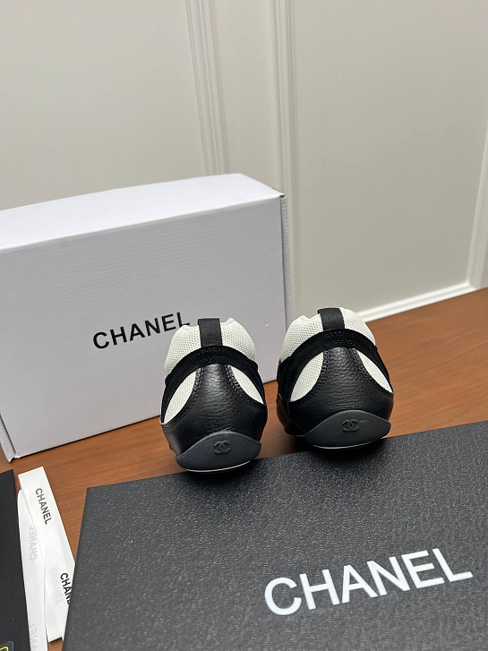 Женские комбинированные кроссовки Chanel premium
