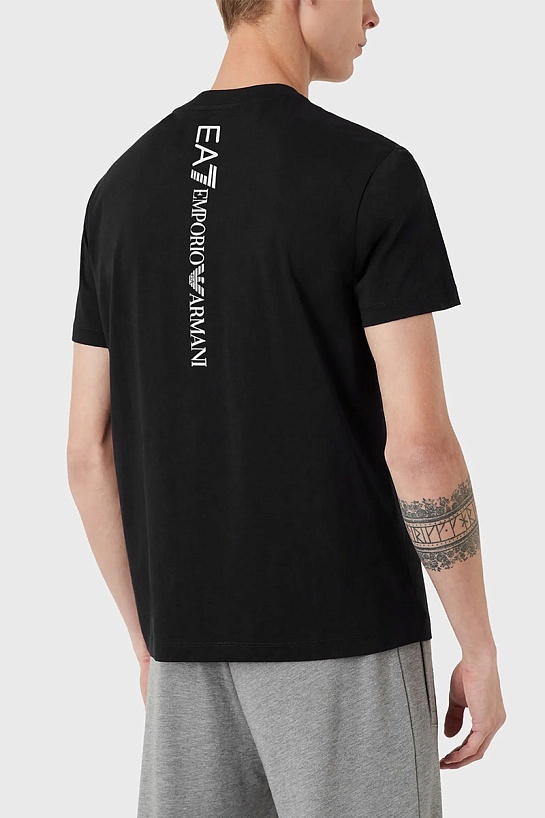 Мужская чёрная футболка Emporio Armani 7