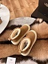 Женские замшевые ботинки UGG Classic Mini Hybrid - Chestnut / White