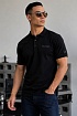 Мужское чёрное поло Hugo Boss