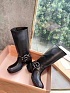 Женские кожаные сапоги MIU MIU Ankle Premium