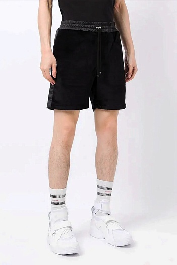 Чёрные шорты Amiri velvet-effect   