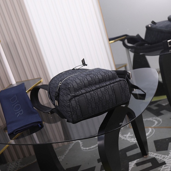 Текстильный рюкзак Dior Oblique Premium 37x26x15 см