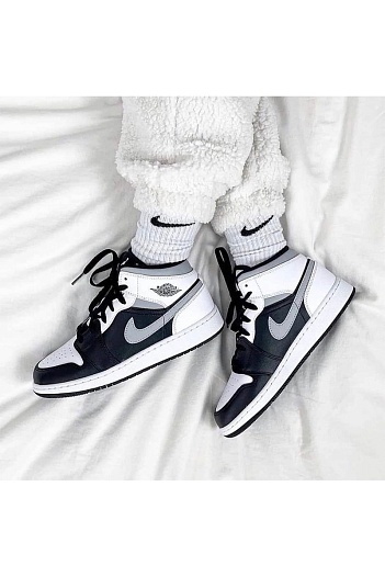 Кроссовки Nike Air Jordan 1 Mid - White / Shadow   