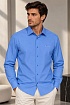 Мужская синяя рубашка Kiton premium