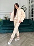 Женский бежевый костюм тройка MIU MIU Premium