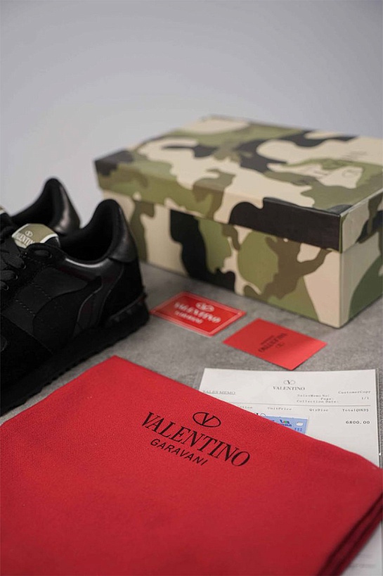 Мужские кроссовки Valentino Rockrunner - Black