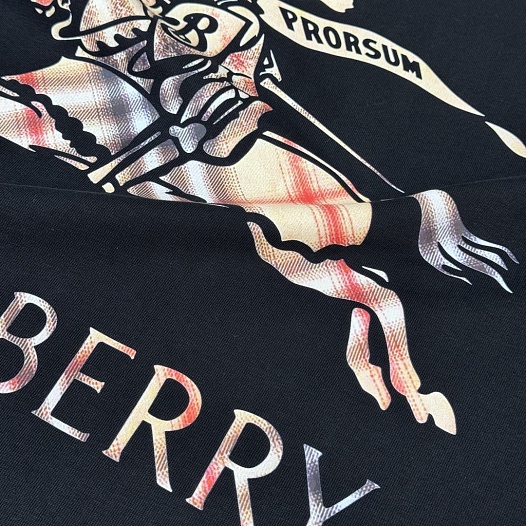 Мужская чёрная футболка Burberry premium   