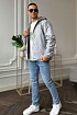 Мужская двусторонняя куртка Louis Vuitton Monogram - Grey