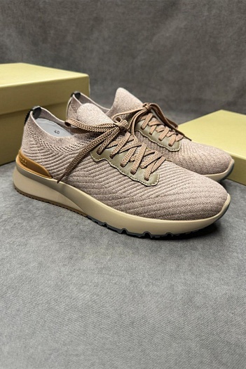 Мужские кроссовки Brunello Cucinelli knitted - Beige   