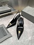 Женские кожаные туфли на каблуке Balenciaga premium