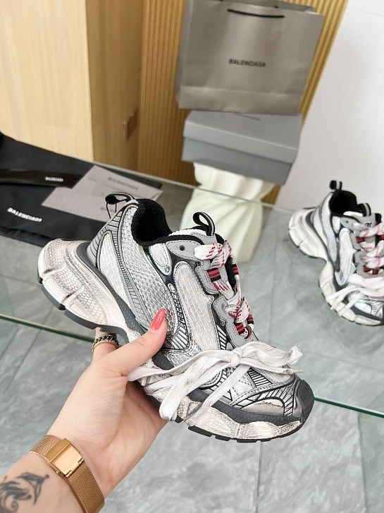 Женские кроссовки Balenciaga premium - White / Grey