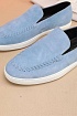 Мужские замшевые лоферы Hermes Julian - Blue