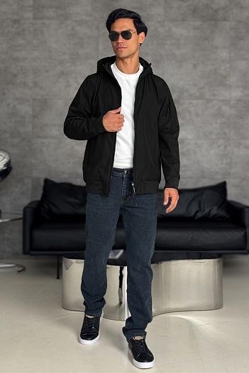 Чёрная ветровка C.P. Company Pro-Tek lens detail   