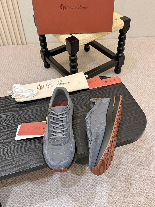Мужские кроссовки Loro Piana Week End Walk - Grey