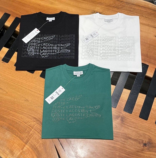 Мужская белая футболка Lacoste