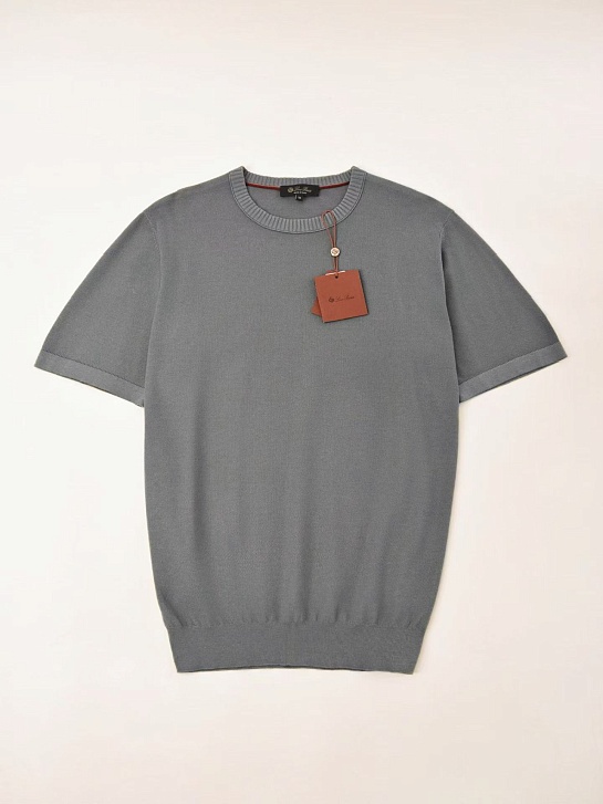 Мужская серая футболка Loro Piana premium