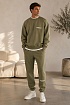 Зелёный свитшот Fear Of God Essentials Flocked Logo