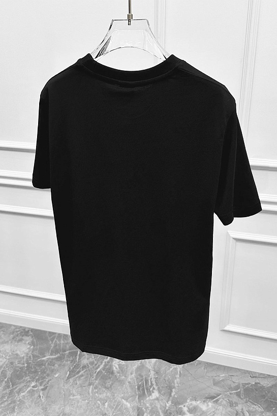 Мужская чёрная футболка Hugo Boss logo-print