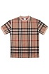 Бежевая футболка Burberry Check motif