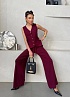 Женский бордовый костюм Schiaparelli premium