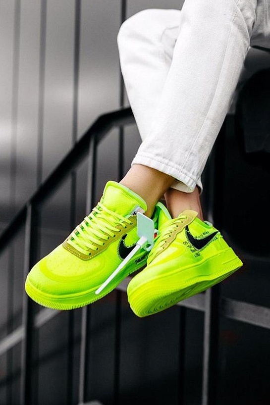 Кроссовки Off-White x Nike Air Force 1 Low "Volt"