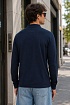 Поло с длинным рукавом Stone Island logo-patch - Navy
