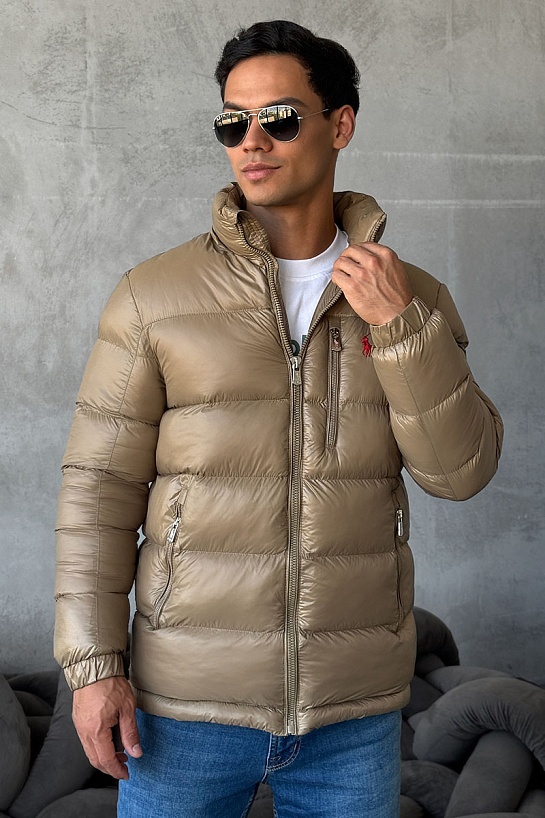 Куртка бежевого цвета Роlо Ralрh Lаurеn pony-embroidered