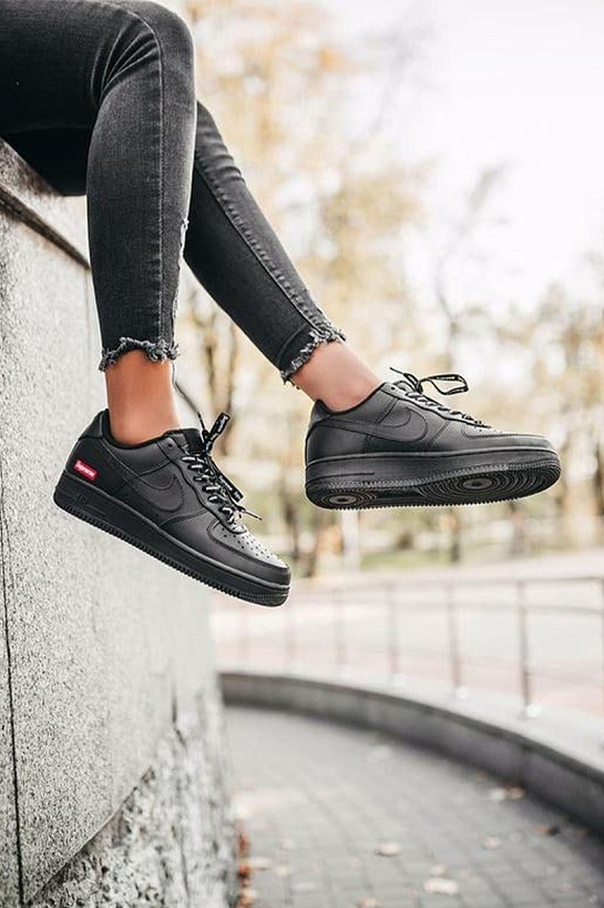 Кроссовки Supreme x Nike Air Force 1 - Black