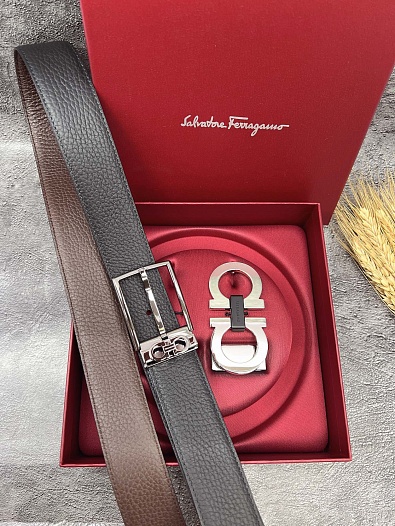 Кожаный ремень Salvatore Ferragamo premium   