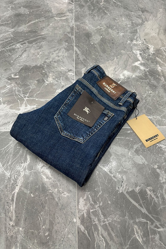 Джинсы тёмно-синего цвета Burberry regular fit