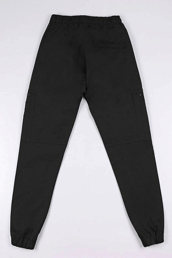 Мужские чёрные джоггеры с патчем Stone Island   
