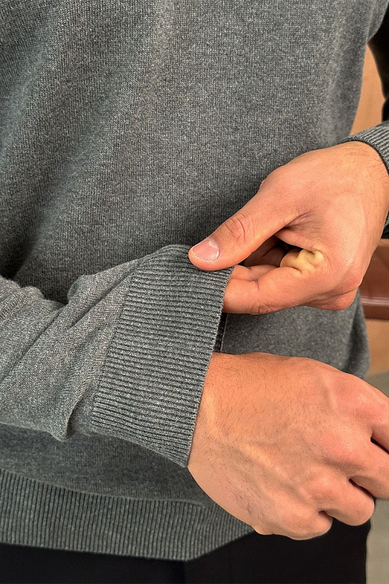 Мужская серая кофта Etro logo-embroidered