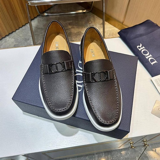 Мужские кожаные лоферы Dior   
