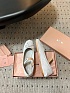 Женские замшевые балетки MIU MIU premium