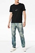 Мужская чёрная футболка Saint Laurent logo-print