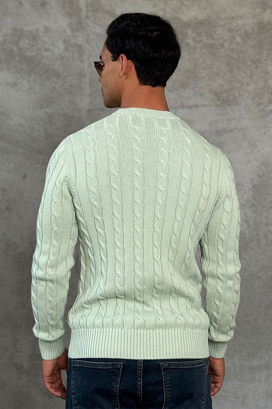 Мужской свитер Polo Ralph Lauren cable-knit - Light Green