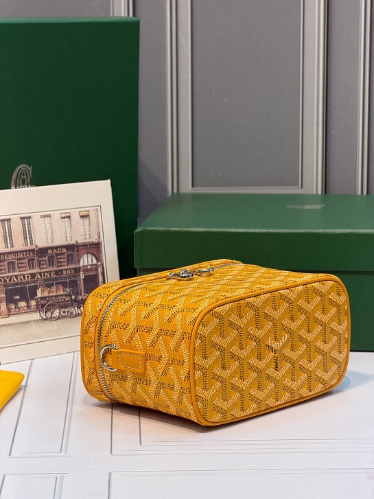 Кожаная сумка Goyard Muse Mini Vanity ​premium 16,5x10,5x8 см