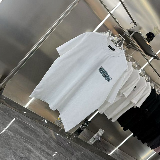 Белая оверсайз футболка Chrome Hearts Premium