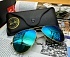 Солнцезащитные очки Ray-Ban Aviator Large Metal - Blue Mirrored