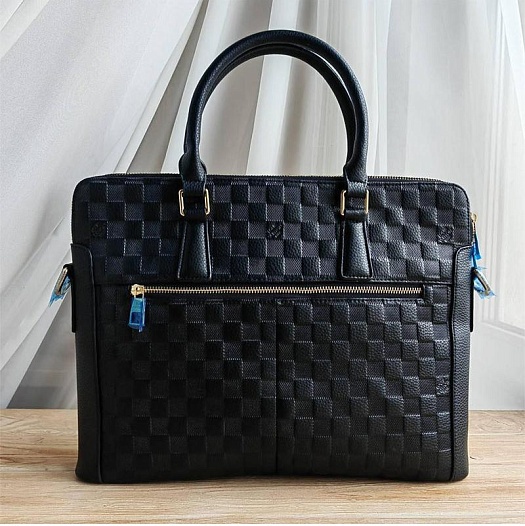 Брендовая кожаная сумка Louis Vuitton 39x28 см   