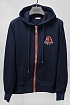 Мужская брендовая кофта Moncler тёмно-синего цвета