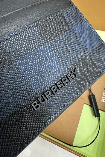 Кожаный кардхолдер Burberry Premium 10x7 см   