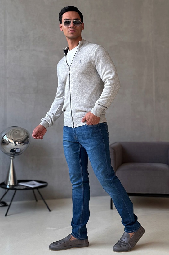 Мужская серая кофта Роlо Ralрh Lаurеn pony-embroidered