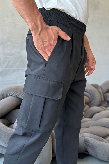 Мужские чёрные джоггеры Dsquared2 cargo   